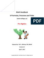 Pre Algebra Handbook