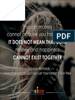 Cannot Acquire You Happiness, Money and Happiness Though Money