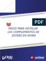 Pasos Zotero Word