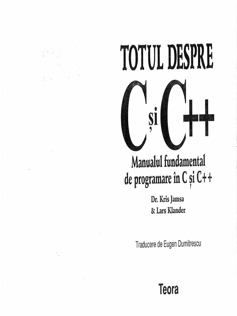 Totul Despre C Si C++ | PDF