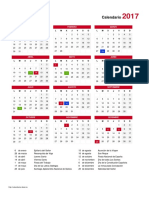 Calendario 2017 Vigo
