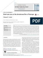 Dead Zone Area at The Downstream Flow of Barrages: Ain Shams Engineering Journal