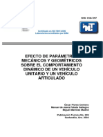 Efecto de Parametros Mecanicos y Geomatricos Sobre Automoviles Terrestres PDF
