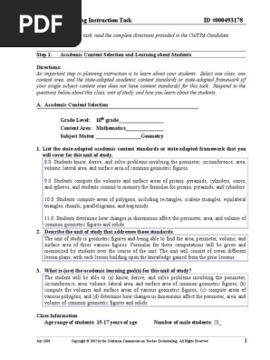 Tpa 2 Bryan Stone Pdf Lesson Plan Homework