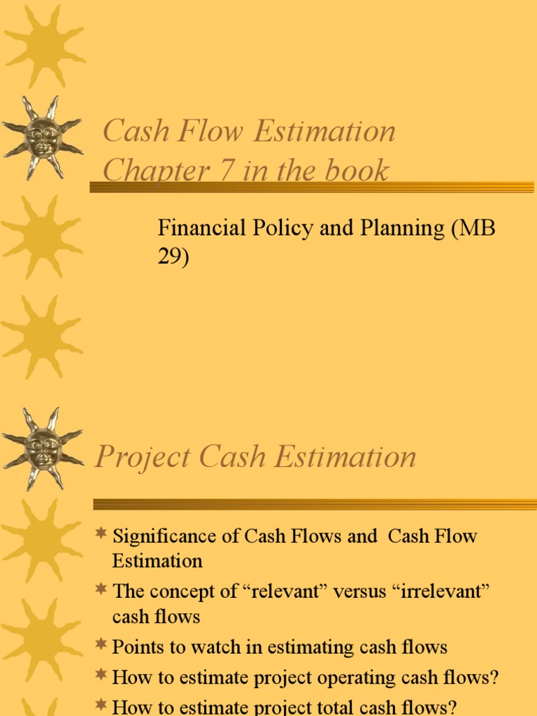Cash Flow Estimation Guide | PDF | Working Capital | Corporations