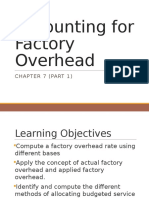 Accounting For Factory Overhead