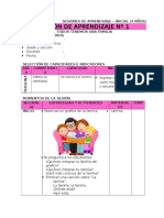 Sesiones de La Unidad (Familia) - Mayo - 4 Años