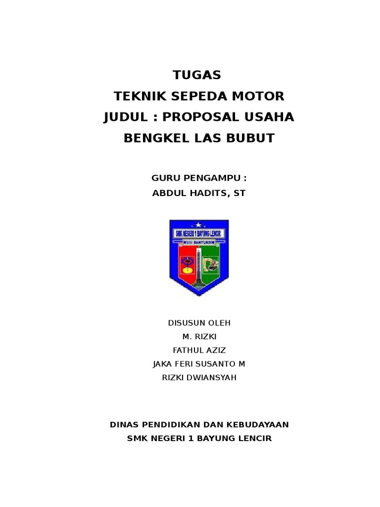 Contoh Brosur Bengkel Bubut Terpopuler