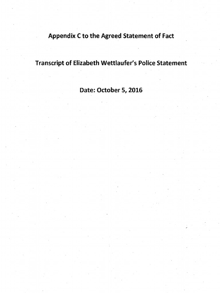 Wettlaufer Police Interview Transcript | PDF | Health Care | Wellness