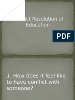 Conflict Resolution of Education