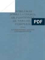 Problemas Sobre La Teoria de Funciones de Variable Compleja