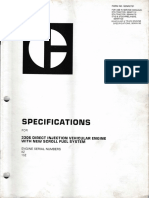 Specifications Engine 3306