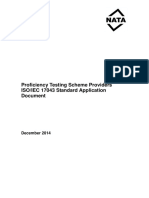 Proficiency Testing Scheme Providers ISO IEC 17043 Standard Application Document