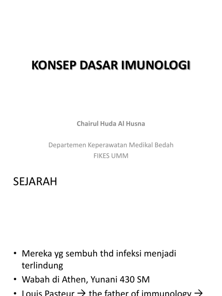 Konsep Dasar Imunologi 2014 Pdf Pdf Sains Matematika