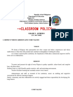 Sample Classrooom Policies