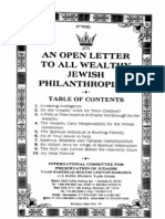 A Letter To Philantropists