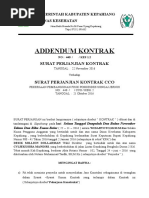 Contoh Adendum Kontrak (Pekerjaan Tambah Kurang)