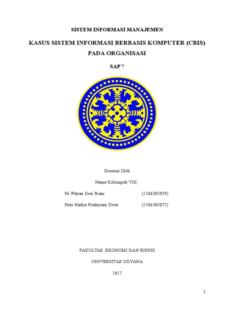Makalah Sistem Informasi Manajemen