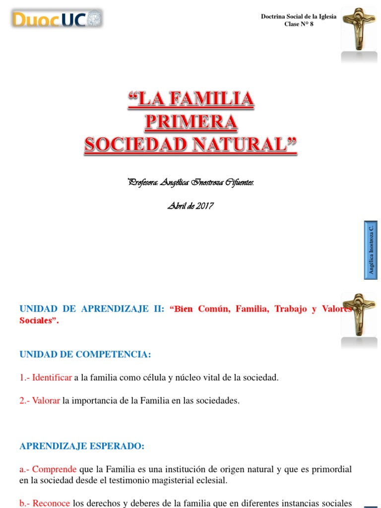 La Familia Primera Sociedad Natural Familia Matrimonio