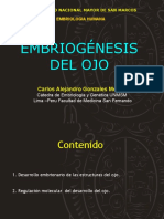 Embriologia Del OJO Carlos Gonzales Medina UNMSM