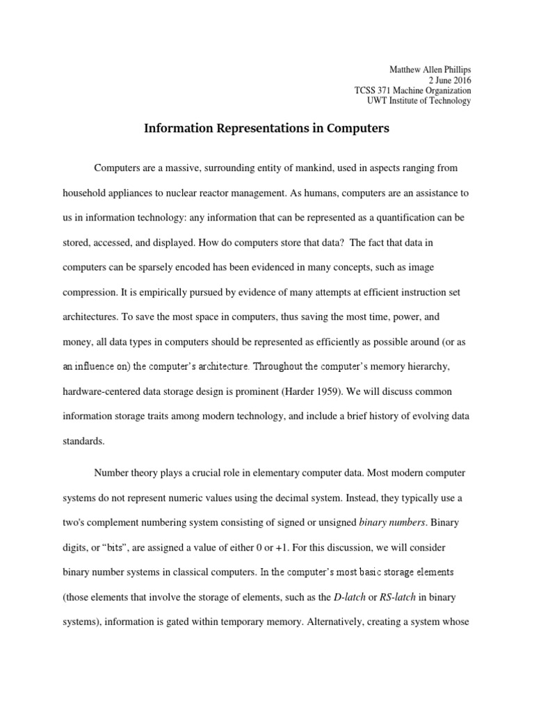 Machine Org Information Types | PDF | Data Type | Computer Data Storage