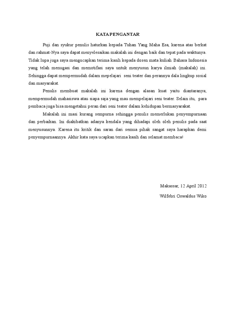 Makalah Teater