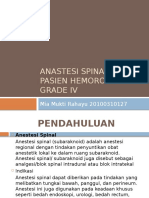 ANASTESI SPINAL PADA PASIEN HEMOROID GRADE IV PTT.pptx