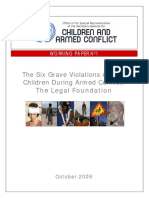 Legal Foundations of the Six Grave Violations Against Children in Armed Conflict