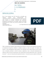 Militarização Tipo Exportação_ o Perigo Da Indústria Humanitária Brasileira