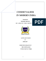 Project Work On Communalism