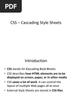 Cascading Style Sheets