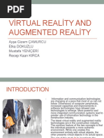 Virtual Reality and Augmented Reality 