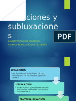 Luxaciones y subluxaciones: Diagnóstico por imágenes