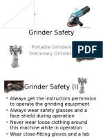 Grinder Safety: Portable Grinders Stationary Grinders
