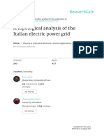 A Topological Analysis of The Italian Electric Pow