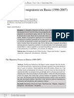 El Proceso Migratorio en Rusia (1990-2007)