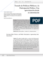 El Trazado de Políticas Públicas y La Participación Política