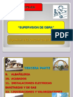 Supervisión de obras: Albañilería, acabados e instalaciones