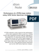 Performance of ATETRA Base Station Using 3250 Series Spectrum Analyzer App Note