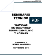 Seminario Valvula Seguridad Con Normas PDF