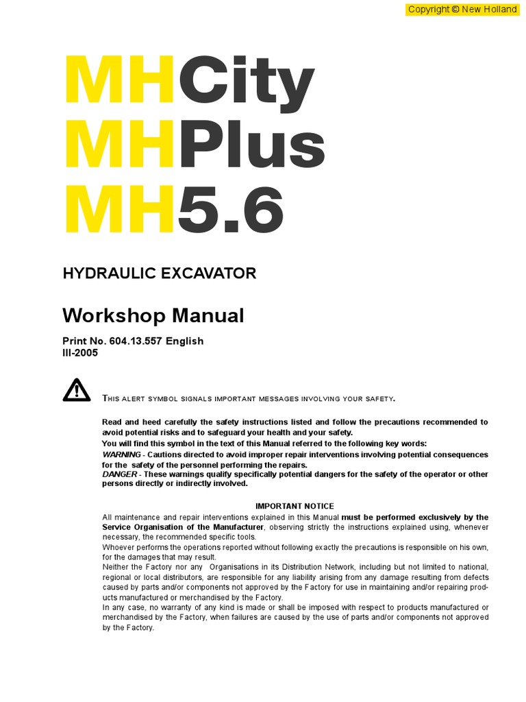 New-Holland-MH 5.6-EN City Plus PDF, PDF, Seat Belt