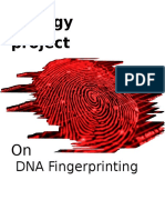 Biology  project on dna fingerprinting