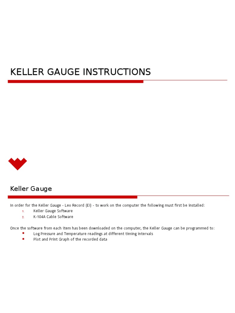 Keller LEO Record Digital Manometer, Pressure Gauges