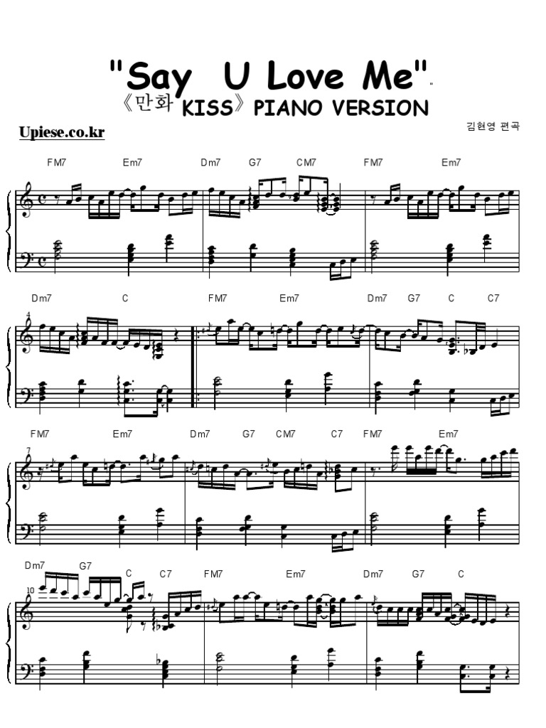 Ryuichi Sakamoto Say You Love Me Pdf