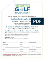 Golf Tournament Registration Form