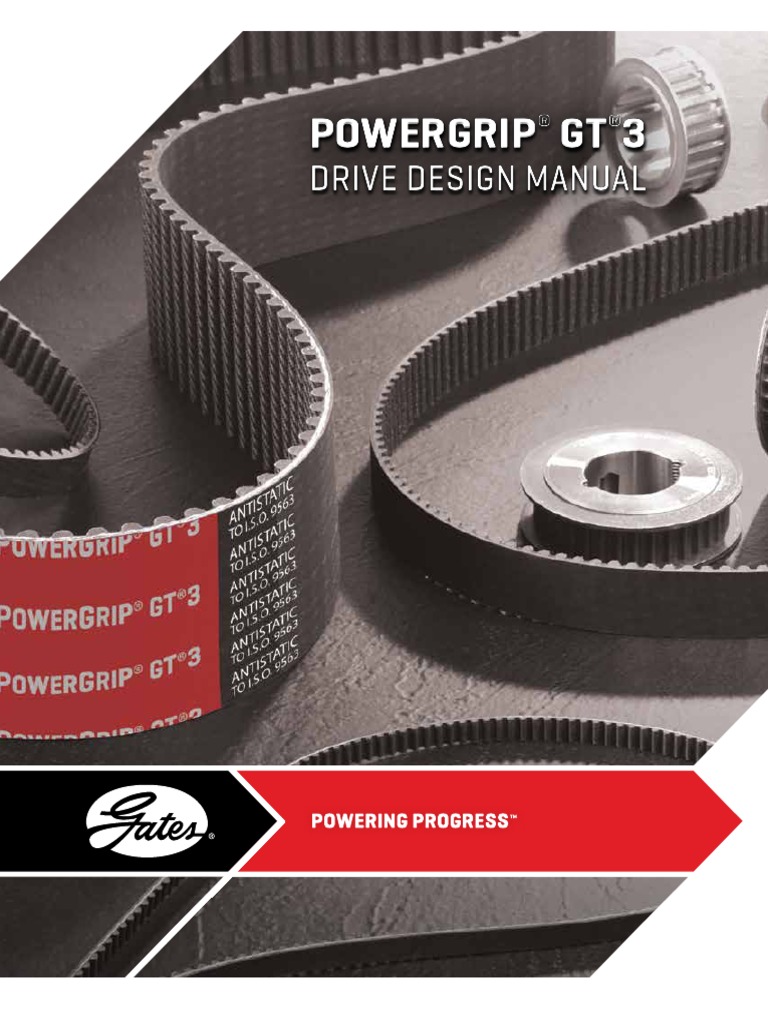 Gates PowerGrip® GT®3 Belt Drive Design Manual PDF Belt (Mechanical