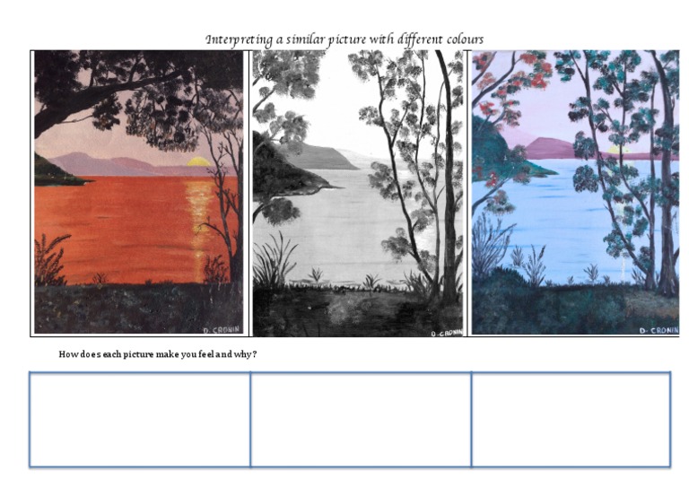 Analyzing Emotions in Color Variations | PDF | Self-Improvement