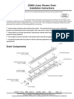 ZS880 Linear Shower Drain Installation Instructions