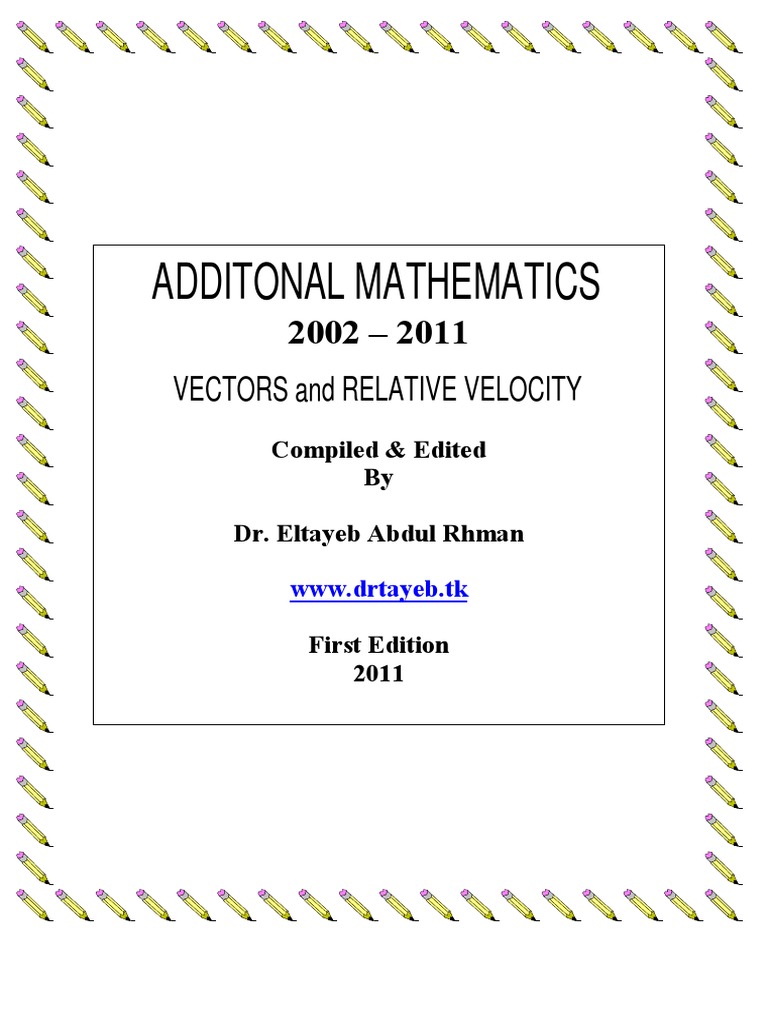 Relative Velocity in Vector Problems | PDF | Speed | Plane (Geometry)