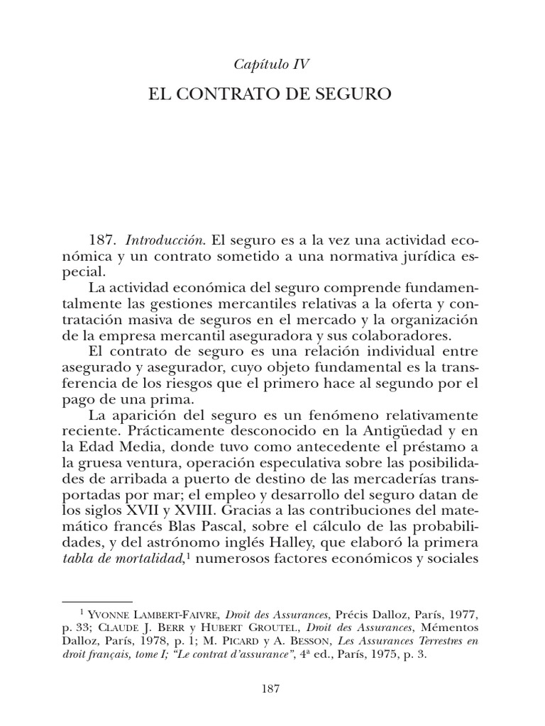 4_El contrato de seguro.pdf Póliza de seguros Seguro